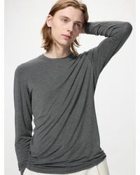 Uniqlo - Heattech Crew Neck T-Shirt (Long Sleeve) - Lyst