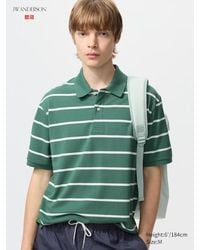 Uniqlo - Dry Piqué Polo Shirt (Wide Striped) - Lyst