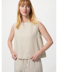 Uniqlo - Linen Blend Blouse (Sleeveless) - Lyst