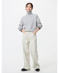 Uniqlo - High Rise Wide Jeans (Shorter) - Lyst