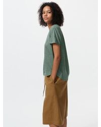 Uniqlo - Linen V Neck T-Shirt - Lyst