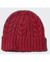 Uniqlo - Heattech Chunky Knit Beanie - Lyst