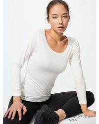 Uniqlo - Heattech Thermo Langarmshirt (Weiter Rundhals) - Lyst