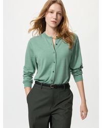Uniqlo - 100% Merino Crew Neck Cardigan - Lyst