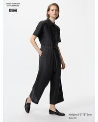 Uniqlo - Linen Blend Jumpsuit - Lyst