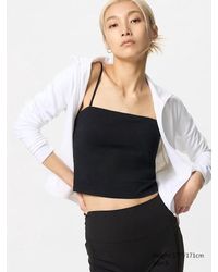 Uniqlo - Cotone Canotta Airism Con Reggiseno Taglio Corto - Lyst