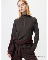 Uniqlo - Heattech Camiseta Elástica Polar Media Cremallera - Lyst