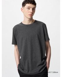 Uniqlo - Algodón Camiseta Dry Color Cuello Redondo - Lyst