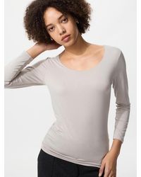 Uniqlo - Heattech Scoop Neck T-Shirt (Long Sleeve) - Lyst