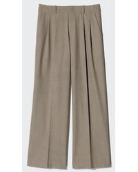 Uniqlo - Smart Pleated Wide Trousers (Checked) - Lyst