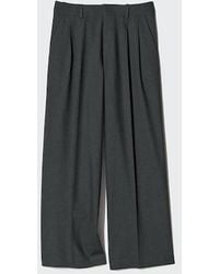 Uniqlo - Smart Pleated Wide Trousers - Lyst