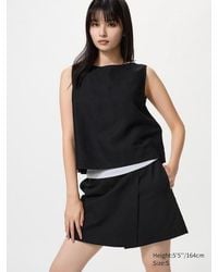 Uniqlo - Linen Blend Skort - Lyst