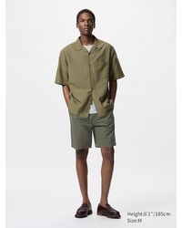 Uniqlo - Pantalón Corto Confort Lino Mezcla - Lyst