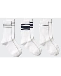 Uniqlo - Socks (3 Pairs, Ribbed Line) - Lyst
