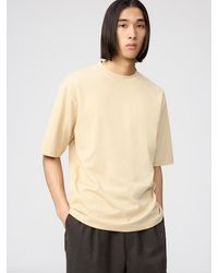 Uniqlo - Airism Cotton Oversized Crew Neck T-Shirt - Lyst