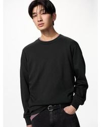 Uniqlo - Soft Brushed Crew Neck T-Shirt (Long Sleeve) - Lyst