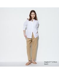 Uniqlo - Baumwolle hose in 7/8-länge (relaxed fit) - Lyst