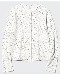 Uniqlo - Pointelle Cardigan (Hearts) - Lyst