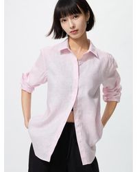 Uniqlo - 100% Premium Linen Shirt - Lyst