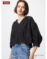Uniqlo - Camisa Algodón Bordados - Lyst