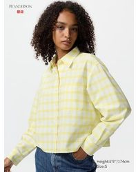 Uniqlo - Oxford Boxy Shirt (Checked) - Lyst