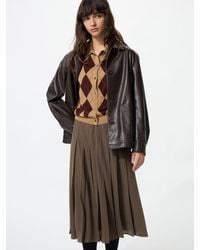 Uniqlo - Chiffon Pleated Midi Skirt - Lyst