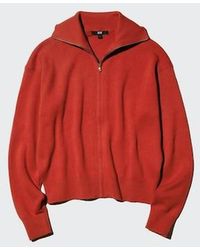 Uniqlo - Smooth Cotton Full-Zip Cardigan - Lyst