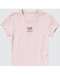 Uniqlo - Baumwolle disney collection ut bedrucktes cropped t-shirt - Lyst