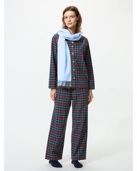 Uniqlo - Flannel Pyjamas (Checked, Long Sleeve) - Lyst