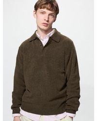 Uniqlo - Soufflé Yarn Polo Jumper - Lyst