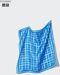 Uniqlo - 100% Silk Scarf (Check) - Lyst