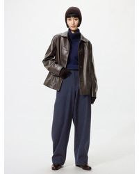 Uniqlo - Brushed Jersey Barrel Leg Trousers - Lyst