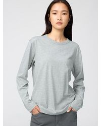 Uniqlo - 100% Supima Cotton T-Shirt (Long Sleeve) - Lyst