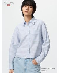 Uniqlo - Camisa Oxford Cuadrada Cuadros - Lyst