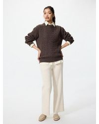 Uniqlo - Washable Knit Ribbed Trousers - Lyst
