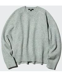 Uniqlo - Soufflé Yarn Crew Neck Jumper - Lyst