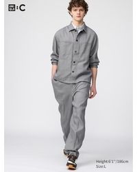 Uniqlo - 100% Premium Linen Wide Trousers - Lyst