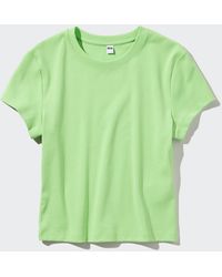 Uniqlo - Baumwolle cropped t-shirt - Lyst