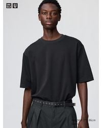 Uniqlo - Airism Cotton Oversized Crew Neck T-Shirt - Lyst