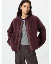 Uniqlo - Pile Lined Fleece Combination Jacket - Lyst