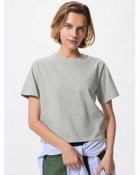 Uniqlo - Washed Cotton Boxy T-Shirt - Lyst