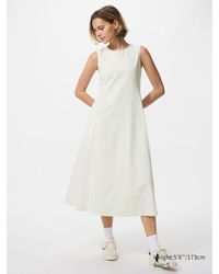 Uniqlo Fit And Flare Dress (Sleeveless) in Blue | Lyst UK Uniqlo Fit And Flare Dress (Sleeveless) in Blue | Lyst UK