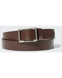 Uniqlo - Italian Leather Slide Buckle Belt - Lyst