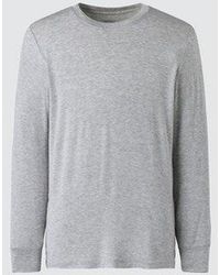 Uniqlo - Heattech Extra Warm Cashmere Blend Crew Neck T-Shirt (Long Sleeve) - Lyst
