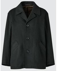 Uniqlo - Wool Blend Short Coat - Lyst