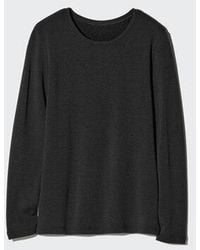 Uniqlo - Heattech Ultra Warm Crew Neck T-Shirt (Long Sleeve) - Lyst