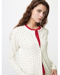 Uniqlo - Pointelle Cardigan (Printed) - Lyst