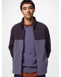 Uniqlo - Fleece Full-Zip Jacket (Colour Block) - Lyst