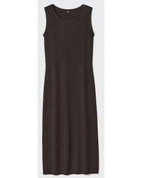 Uniqlo - Washable Ribbed Knit Dress (Sleeveless) - Lyst