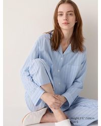 Uniqlo - Viscosa Pijama Algodón Mezcla (Rayas) - Lyst